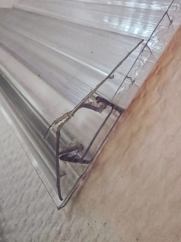 З'єднувальний роз'ємний профіль кришка+база  8-10мм прозорий 6000