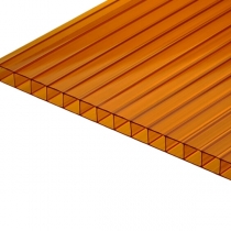 Сотовий полікарбонат  "Balkan Plastics" Standart Europe 10 мм бронзовий 2100x12000
